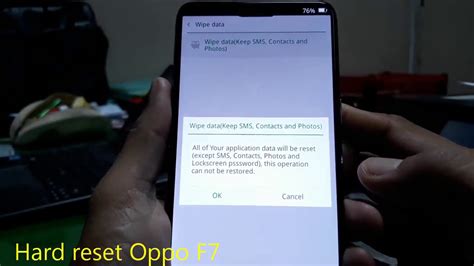 Maybe you would like to learn more about one of these? How to Hard Reset Oppo F7 - YouTube