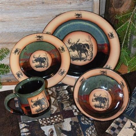 Forest Lodge Moose Dinnerware Forest Lodge Moose Dinnerware Dinnerware