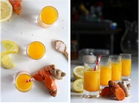 Wellness Shot Turmeric Drink With Ginger And Honey