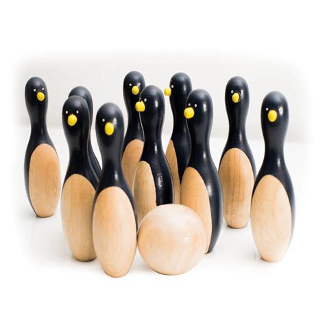 Penguin Bowling Set 10 Pin Playground Game House Of Marbles Classic