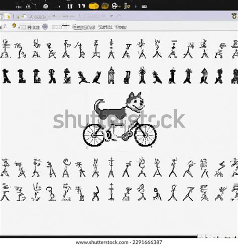 Ascii Art Dog On Bicycle Ai Generated Image 2291666387 Shutterstock