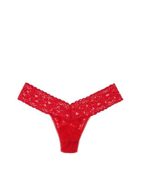 Hanky Panky Original Rise Thong 4811 Red One Size The Brabar And Panterie
