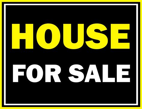 Printable House For Sale Sign Format Free Download For Sale Sign Out Of Order Sign Signs