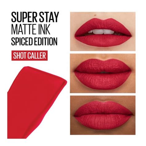 Maybelline Super Stay Matte Ink Liquid Lipstick Shot Caller 0 17 Fl Oz