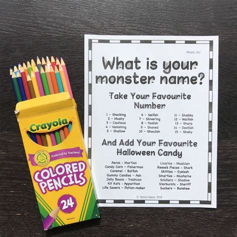 What Is Your Monster Name A Fun No Prep Articulation Activity