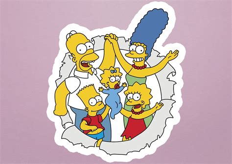Simpsons Sticker Etsy