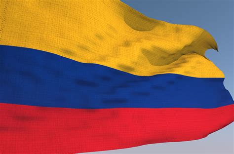 Colombian Waving Flag Animation 3d Model Turbosquid 1544441