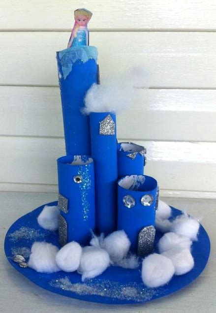 Cardboard Tube Elsas Frozen Castle Craft Crafty Morning