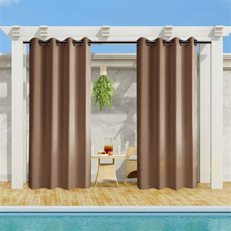 Pro Space 4 Panels Outdoor Curtains Porch Decor Thermal Insulated
