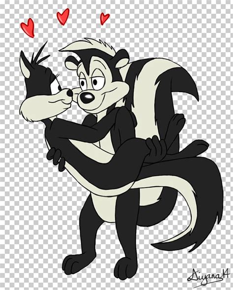 Pep Le Pew Penelope Pussycat Looney Tunes Love Drawing Png The Best