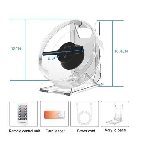 X Projecteur D Hologramme De Ventilateur D Signe Led De Bureau