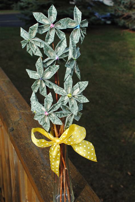 Dollar Bill Flower Bouquet If You Like This Idea Visit My Blog For