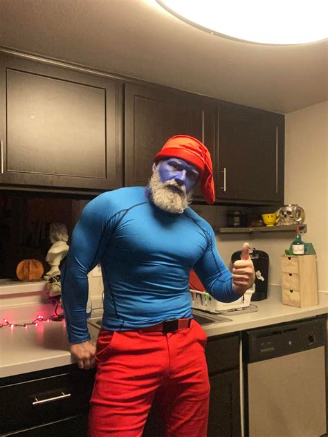 Papa Smurf Cheers And The Beard Is Real R Cosplay