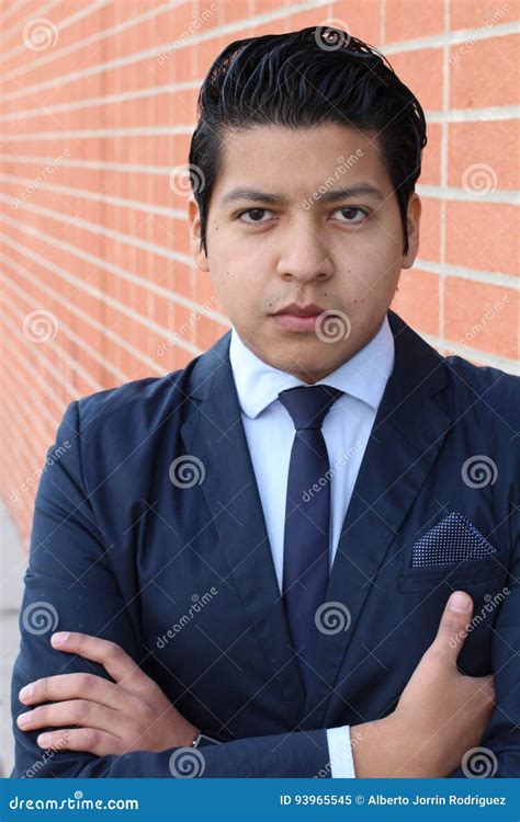 Businessman With Neutral Expression Closeup Stock Image Image Of Eyes