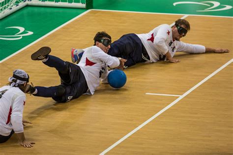 In Paralympic Goalball Resourceful Listeners Face A Hard Thrower The