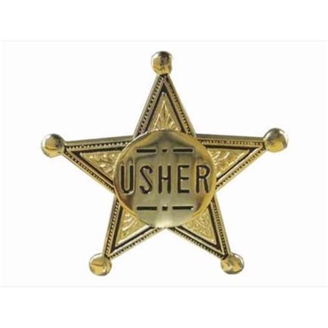Swanson Christian Supply 80573 Badge Usher Pin Back 2 In Gold Star