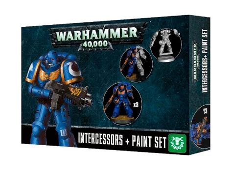 Warhammer 40k Intercessors Paint Set Gamezoneno