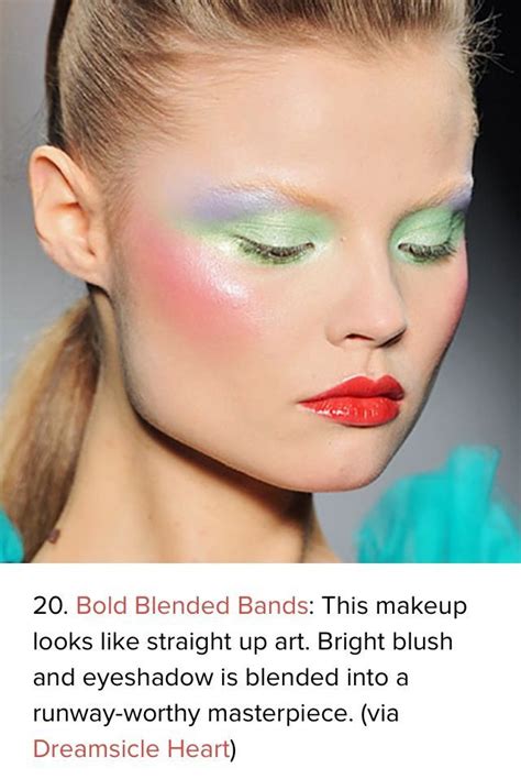 Color Makeup Pastel Makeup Catwalk Makeup Runway Makeup