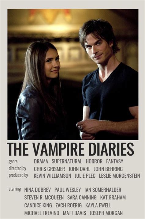 The Vampire Diaries Vampire Diaries Poster Vampire Diaries Movie