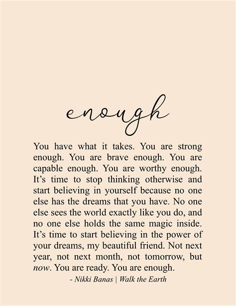 Try keeping a few uplifting. You are Enough Quotes, Inspiration & Encouragement, Relationships, Hope, Self Love Poetry | Self ...