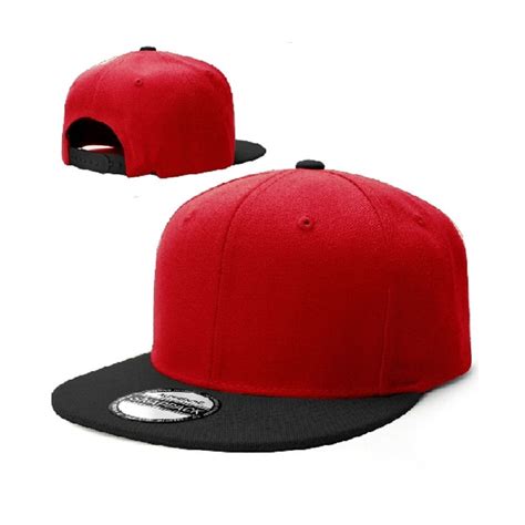 Adjustable Hip Hop Baseball Cap Solid Plain Blank Men Snapback Hat Flat