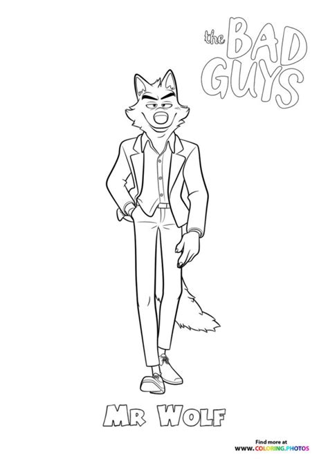 Bad guy mr piranha - Coloring Pages for kids