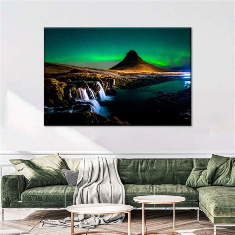 Starlit Landscape Aurora Wall Art Photography