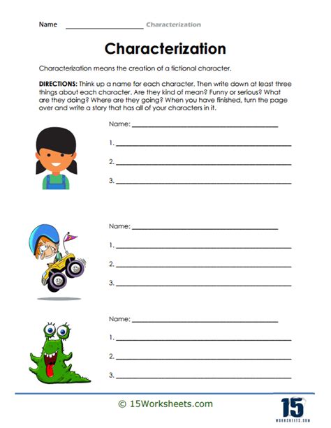 Characterization Examples For Kids