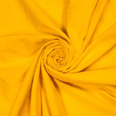 Free Shipping Bright Yellow Solid Slub Cotton Spandex Jersey Knit