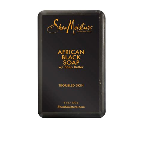 In addition to controlling acne breakouts, the shea butter soap restores your. Shea Moisture Organic African Black Soap