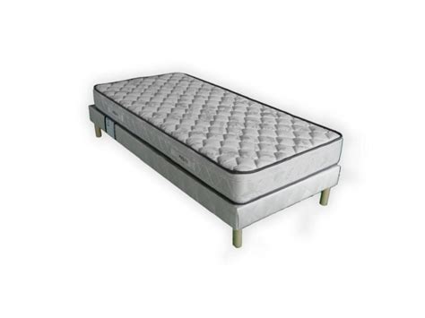 2 oreillers moelleux inclus ! Confort - ensemble sommier + matelas 20 cm 90x190- - Vente ...