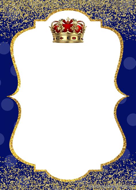 Royal Prince Invitation Background