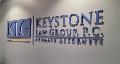 Acrylic Lobby Sign For Keystone Law Group In Los Angeles Premium