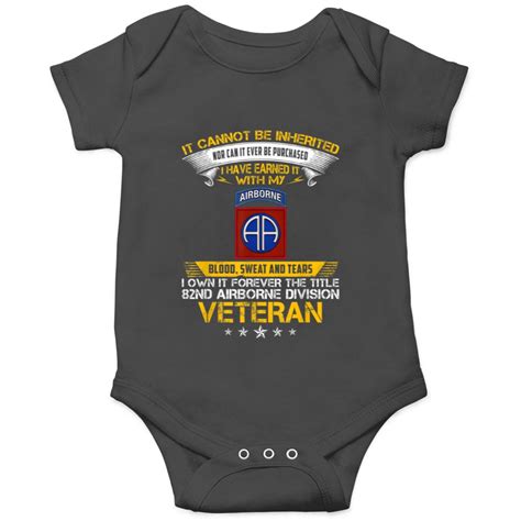 Forever The Title 82nd Airborne Division Veteran Onesies Sold By