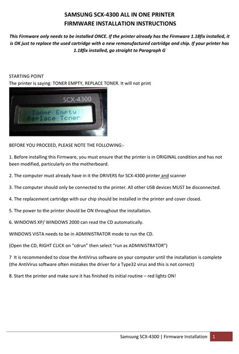 تعريف طابعة سامسونج scx 4300 الاصدار ويندوز 8. SAMSUNG SCX-4300 INSTALLATION INSTRUCTIONS Pdf Download | ManualsLib