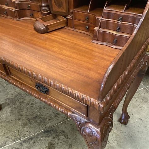 1970s Wooden Secretary Desk With Hidden Compartments 1000 In 2020