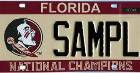 New Fsu Specialty License Plate Features New Team Logo