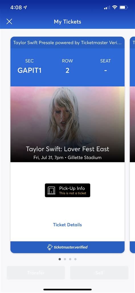 Taylor Swift Presale Tickets Ticketmaster