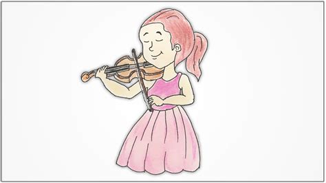 How To Draw A Violin Step By Step Easy Following A Drawing Tutorial For