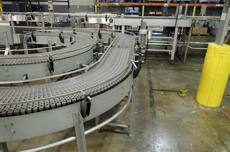 Mild Steel U Shape Plastic Interlock Belt Conveyor Approx 156 In
