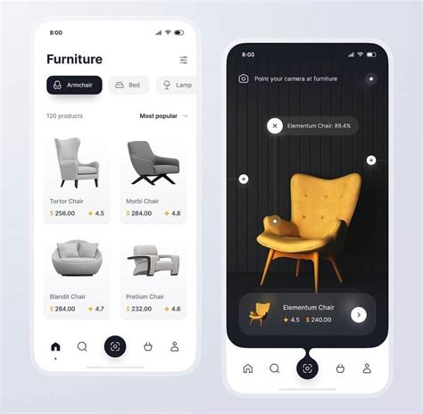 Furniture Mobile App Design Uiux Design On Behance