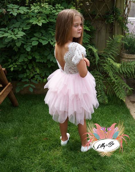 Penelope Flower Girl In Whiteivorypink By Lilly Bo