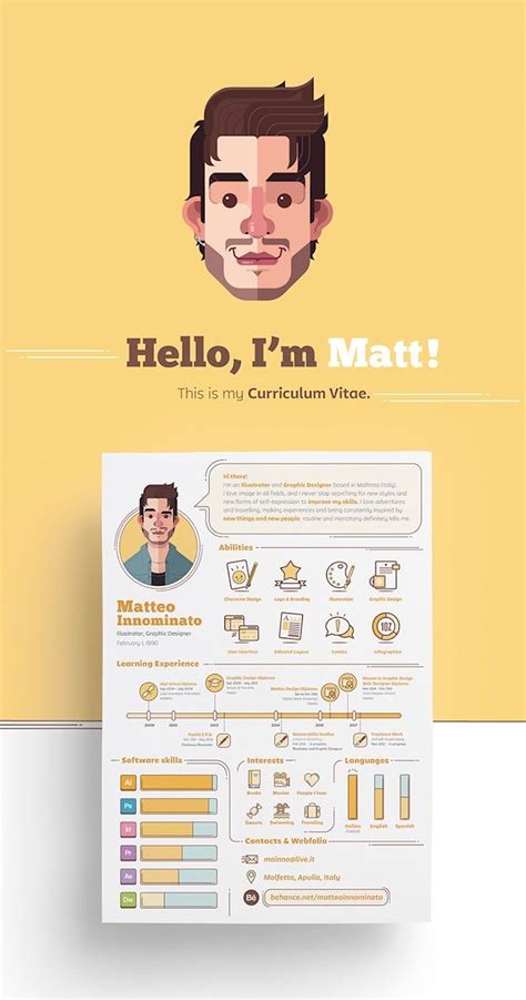 70 Creative And Beautiful Resume Examples To Get Inspired Hipsthetic