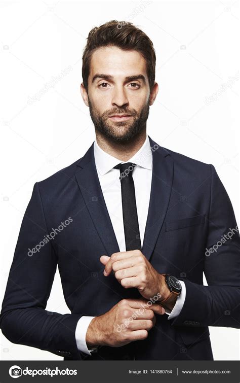 Handsome Bearded Man In Suit Stock Photo By ©sanneberg 141880754