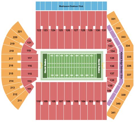 Kinnick Stadium Seating Chart And Maps Iowa City