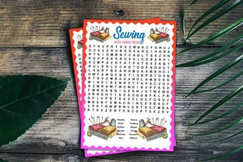 2 Sewing Word Search Puzzle Designs And Graphics
