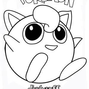 Jigglypuff Cute Pokemon Coloring Pages - Hd Football