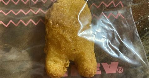 A Very Sus Chicken Nugget Shaped Like An Among Us Crewmate Sells For