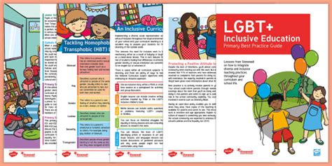 Free Lgbt Inclusive Classroom Best Practice Guide Primary