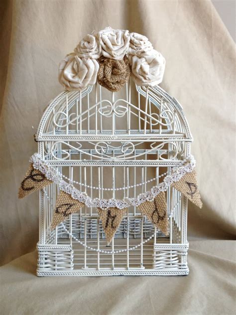 Wedding Bird Cage Card Holder Shabby Chic Bird Cage Wedding